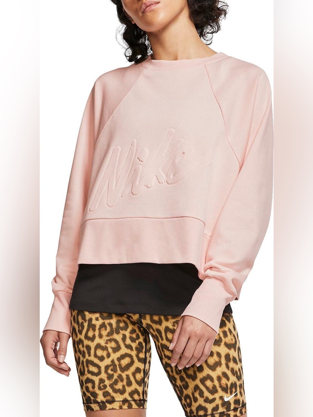 Nike W NK DRY FIT Stamped Size L Rose Pink